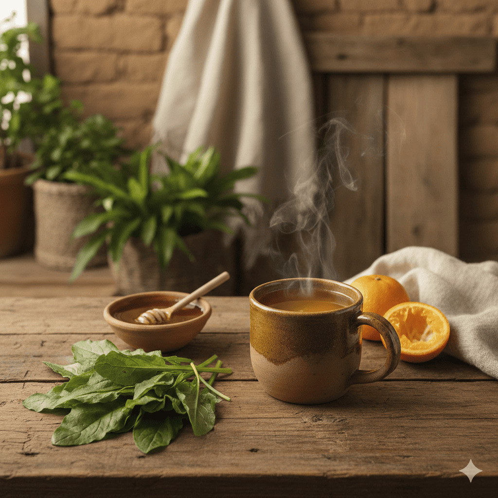 Preparado tradicional de bienestar respiratorio