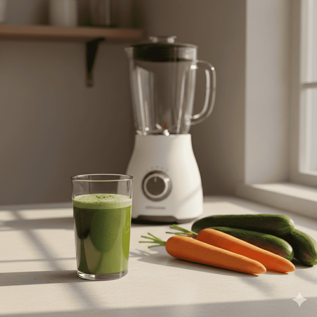 Preparación Tradicional de Vegetales Licuados